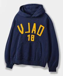 VLAD VTG テーピングタイプアートワークフードパーカー_ピグメントネイビー
