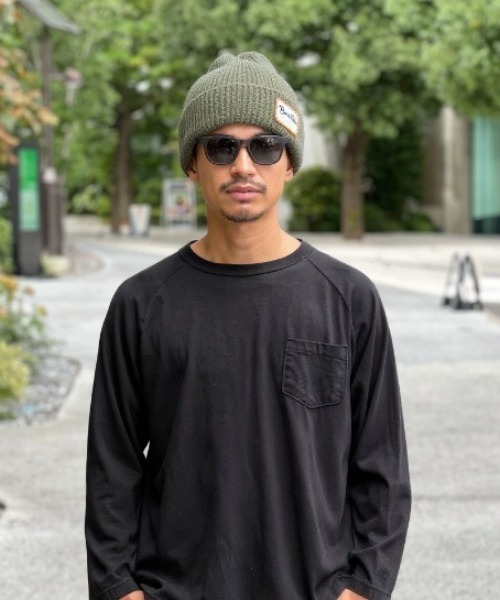 BRIXTON（ブリクストン）の「【BRIXTON】GRADE BEANIE（ニットキャップ/ビーニー・メンズ・ブラック/オリーブ・ONE SIZE）」の2枚目の写真