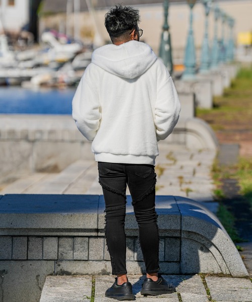adamsJUGGLER(アダムスジャグラー)の「RTEG OE/OPファーフーディー(その他アウター・メンズ・ホワイト/ブラック・S/M/L/XL)」の16枚目の写真