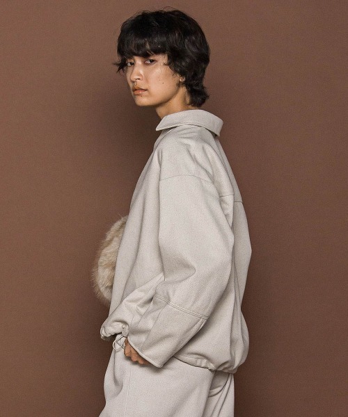 MAYSON GREY（メイソングレイ）の「【楽・美・軽】スキッパーブラウス≪手洗い可能≫（シャツ/ブラウス・レディース・オフホワイト/ブラウン/グレー系その他・M）」の6枚目の写真