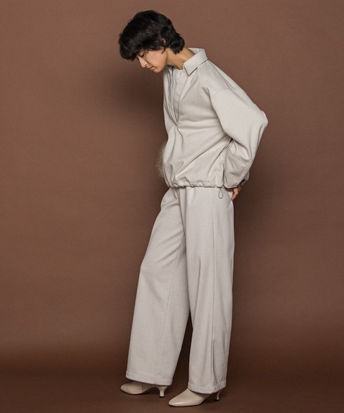 MAYSON GREY（メイソングレイ）の「【楽・美・軽】スキッパーブラウス≪手洗い可能≫（シャツ/ブラウス・レディース・オフホワイト/ブラウン/グレー系その他・M）」の9枚目の写真