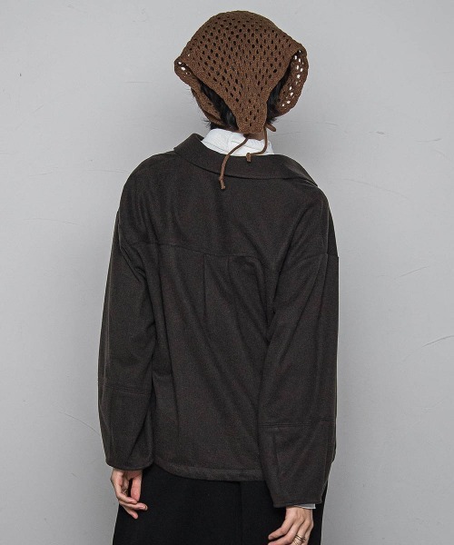 MAYSON GREY（メイソングレイ）の「【楽・美・軽】スキッパーブラウス≪手洗い可能≫（シャツ/ブラウス・レディース・オフホワイト/ブラウン/グレー系その他・M）」の19枚目の写真