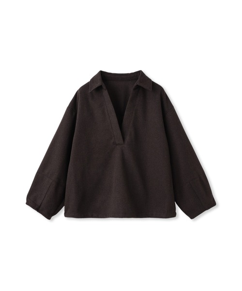 MAYSON GREY（メイソングレイ）の「【楽・美・軽】スキッパーブラウス≪手洗い可能≫（シャツ/ブラウス・レディース・オフホワイト/ブラウン/グレー系その他・M）」の11枚目の写真