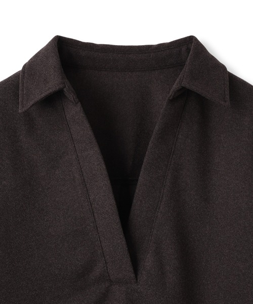 MAYSON GREY（メイソングレイ）の「【楽・美・軽】スキッパーブラウス≪手洗い可能≫（シャツ/ブラウス・レディース・オフホワイト/ブラウン/グレー系その他・M）」の13枚目の写真