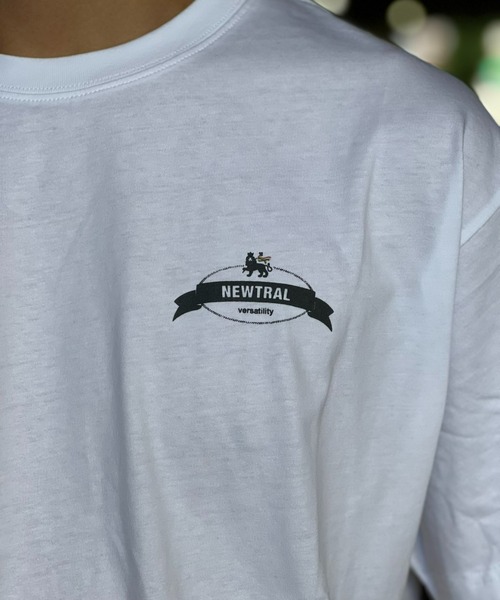 NEWTRAL(ニュートラル)の「【NEWTRAL】Lion_Circle_Logo Tee(Tシャツ/カットソー・メンズ・ブラック/ホワイト・MEDIUM/LARGE/X-LARGE)」の6枚目の写真