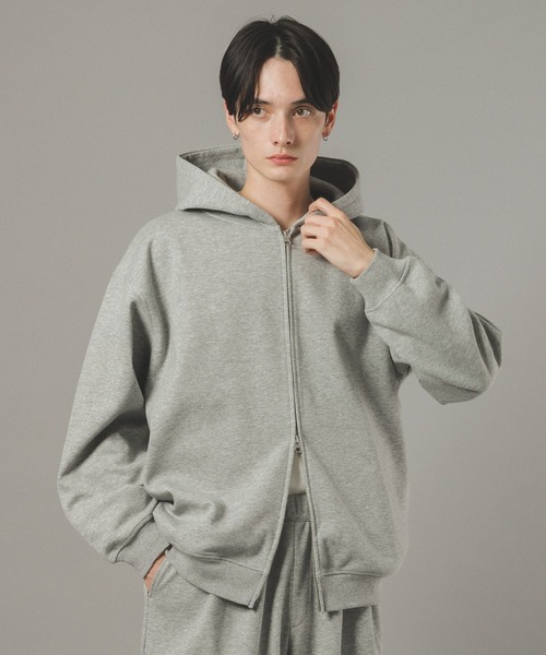 RAGEBLUE（レイジブルー）の「ボンディングジップパーカー【セットアップ対応】（パーカー・メンズ・レッド/グレー系その他/ブラック・MEDIUM/LARGE）」の4枚目の写真