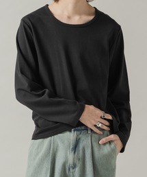 CASPER JOHN | Smooth U neck cut sew/スムースUネックカットソー(Tシャツ/カットソー)
