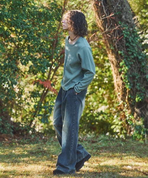 CASPER JOHN(キャスパージョン)の「Smooth U neck cut sew/スムースUネックカットソー(Tシャツ/カットソー・メンズ・ホワイト/ブラック/グレー/ライトグリーン/ブルー/レッド・X-SMALL/SMALL/MEDIUM/LARGE)」の13枚目の写真