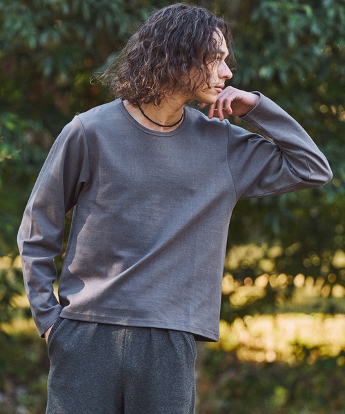 CASPER JOHN(キャスパージョン)の「Smooth U neck cut sew/スムースUネックカットソー(Tシャツ/カットソー・メンズ・ホワイト/ブラック/グレー/ライトグリーン/ブルー/レッド・X-SMALL/SMALL/MEDIUM/LARGE)」の20枚目の写真