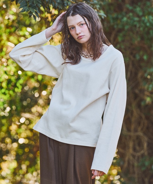 CASPER JOHN(キャスパージョン)の「Smooth U neck cut sew/スムースUネックカットソー(Tシャツ/カットソー・メンズ・ホワイト/ブラック/グレー/ライトグリーン/ブルー/レッド・X-SMALL/SMALL/MEDIUM/LARGE)」の7枚目の写真