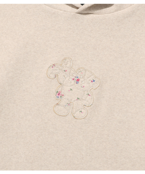 NICE GHOST CLUB(ナイスゴーストクラブ)の「BUNNYBEAR DOLL HOODIE_BEIGE(NG2FFFT555A)(パーカー・レディース・ベージュ・SMALL/MEDIUM)」の4枚目の写真