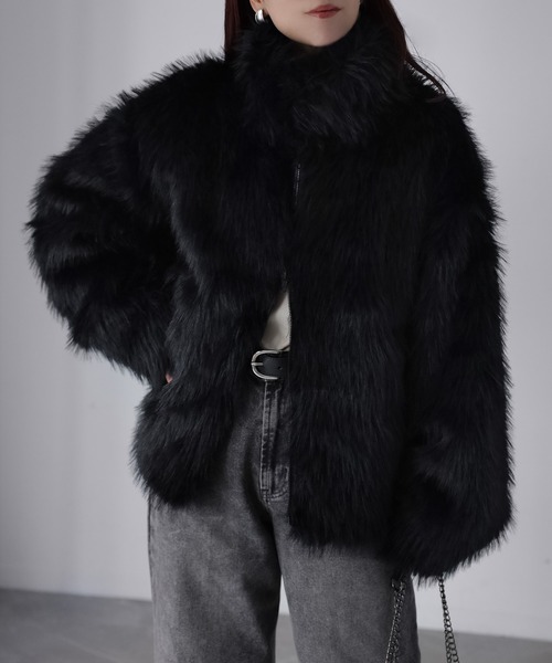 セール】ダブルジップフェイクファーブルゾン（ブルゾン）｜Riberry