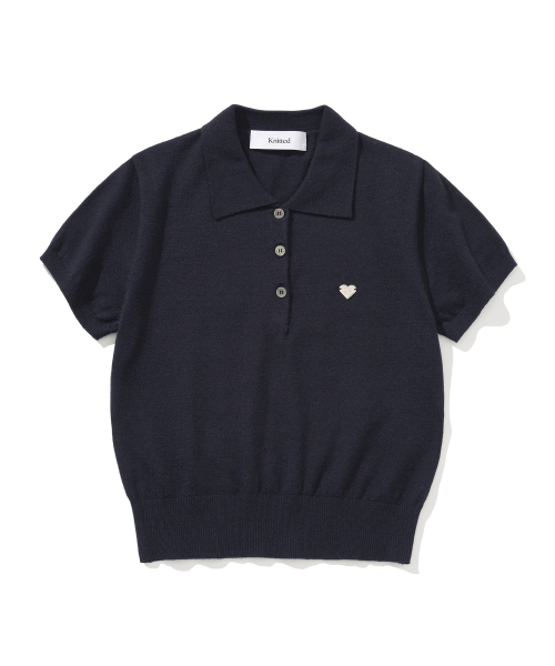 KNITTED(ニッティド)の「(W) ベーシックエッセンシャルウォッシャブルカラーニット NAVY(ニット/セーター・レディース・その他・FREE)」の1枚目の写真