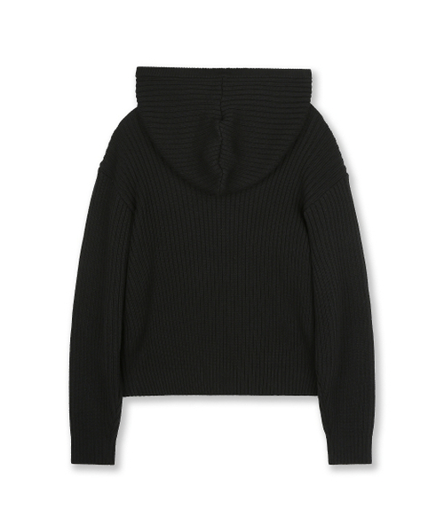 BESLOW(ビースロー)の「OVERSIZED HOOD KNIT ZIP UP BLACK(カーディガン/ボレロ・メンズ・その他・SMALL/MEDIUM)」の6枚目の写真