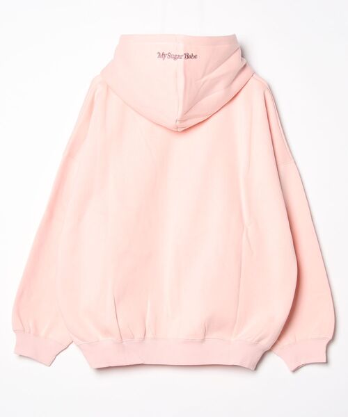 My sugar Babe（マイシュガーベイブ）の「line stone applique hoodie（パーカー・メンズ・オフホワイト/グレー/ピンク系/ダークブラウン/ネイビー系・MEDIUM/LARGE）」の6枚目の写真