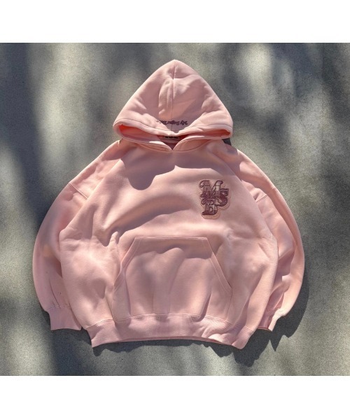My sugar Babe（マイシュガーベイブ）の「line stone applique hoodie（パーカー・メンズ・オフホワイト/グレー/ピンク系/ダークブラウン/ネイビー系・MEDIUM/LARGE）」の19枚目の写真
