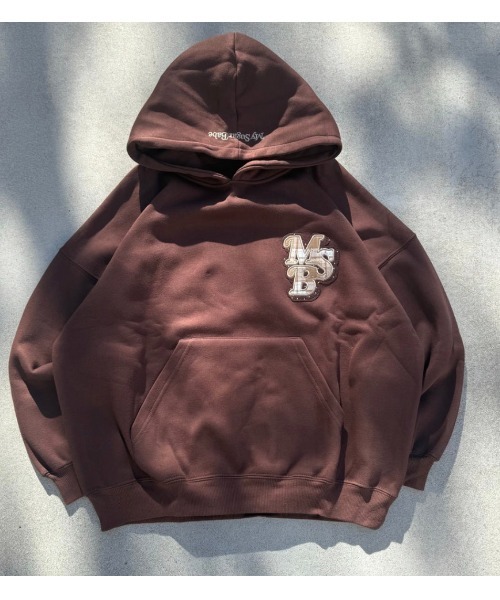 My sugar Babe（マイシュガーベイブ）の「line stone applique hoodie（パーカー・メンズ・オフホワイト/グレー/ピンク系/ダークブラウン/ネイビー系・MEDIUM/LARGE）」の20枚目の写真