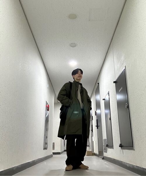 EXCONTAINER（エックスコンテナ）の「ワンタックワイドコーデュロイパンツ (ブラウン)（その他パンツ・メンズ・その他・MEDIUM/LARGE/X-LARGE/SMALL）」の12枚目の写真