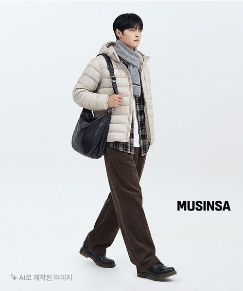 EXCONTAINER（エックスコンテナ）の「ワンタックワイドコーデュロイパンツ (ブラウン)（その他パンツ・メンズ・その他・MEDIUM/LARGE/X-LARGE/SMALL）」の14枚目の写真