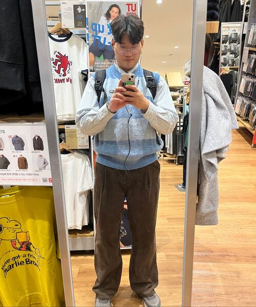 EXCONTAINER（エックスコンテナ）の「ワンタックワイドコーデュロイパンツ (ブラウン)（その他パンツ・メンズ・その他・MEDIUM/LARGE/X-LARGE/SMALL）」の10枚目の写真