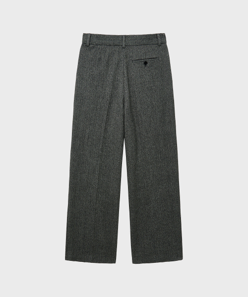 NOIRER(ノイア)の「シャイニングウールセミハイウエストパンツ(グレー)(スラックス・メンズ・その他・48/50/52)」の3枚目の写真