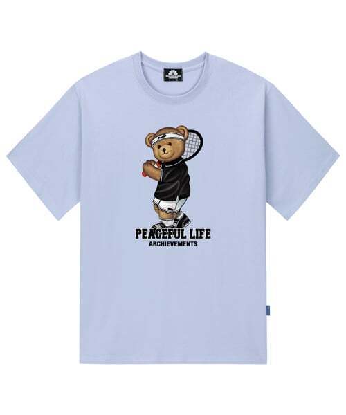 TRIPSHION(トリップション)の「TENNIS BOY BEAR Tシャツ - パープル(Tシャツ/カットソー・メンズ・その他・LARGE/MEDIUM/X-LARGE)」の1枚目の写真