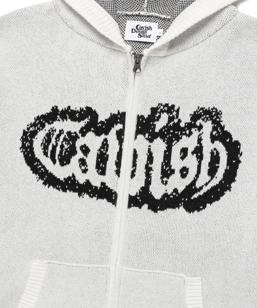 Cavish(カビシ)の「RUGGED KNIT ZIP UP HOODIE IVORY(CV2FSUK680A)(パーカー・レディース・アイボリー・MEDIUM/LARGE)」の5枚目の写真