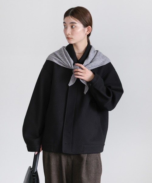 select MOCA(セレクトモカ)の「ソフトタッチニットバブーシュカ(ネックウォーマー/スヌード・レディース・グレー/ブラック/ブラウン・FREE)」の9枚目の写真