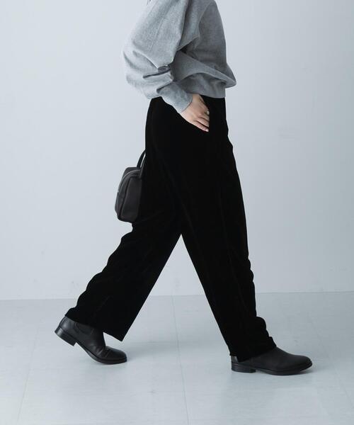 かぐれ（カグレ）の「レーヨンシルクベルベットパンツ（その他パンツ・レディース・ブラック・FREE）」の2枚目の写真