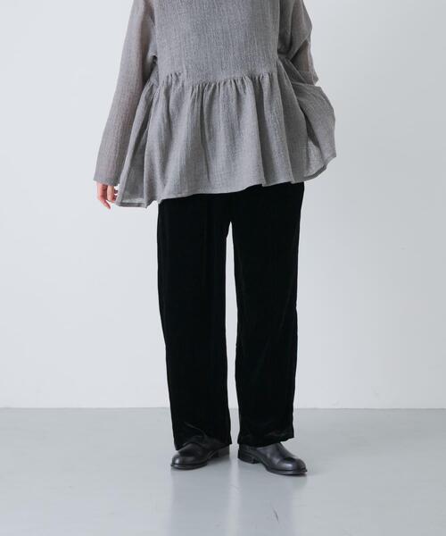 かぐれ（カグレ）の「レーヨンシルクベルベットパンツ（その他パンツ・レディース・ブラック・FREE）」の4枚目の写真