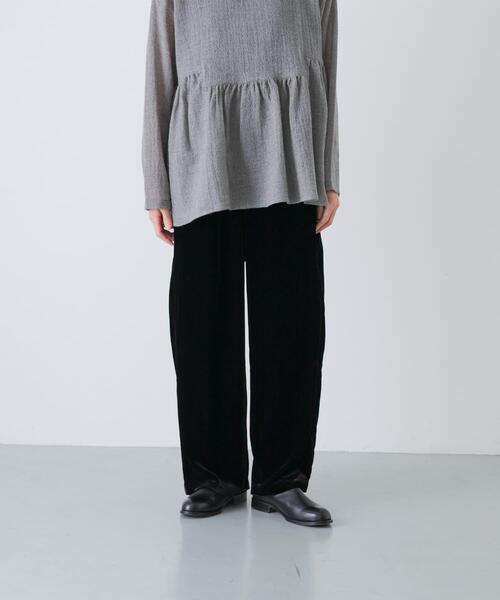かぐれ（カグレ）の「レーヨンシルクベルベットパンツ（その他パンツ・レディース・ブラック・FREE）」の5枚目の写真