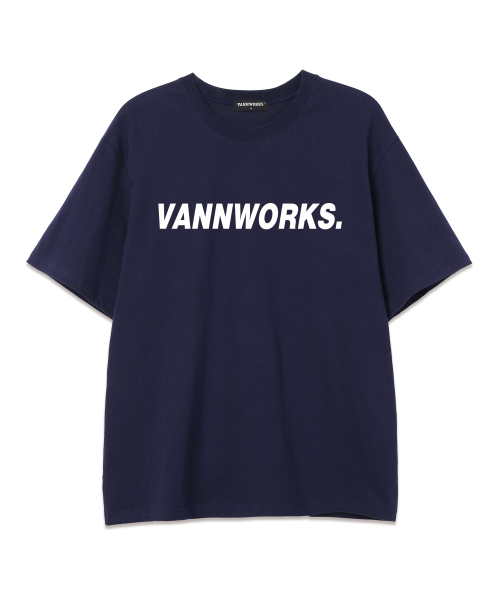 VANNWORKS(バンワークス)の「ベーシックロゴVER.2オーバーサイズ半袖Tシャツ(VS0105)ネイビー/ホワイト(Tシャツ/カットソー・レディース・その他・X-LARGE/XX-LARGE/LARGE/MEDIUM/SMALL)」の1枚目の写真
