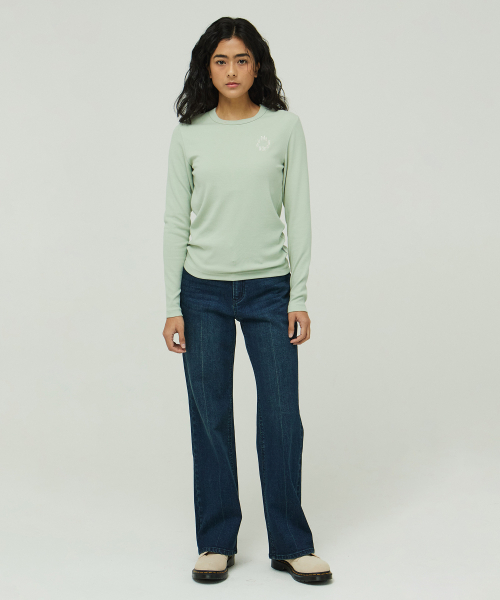 MAGOODGAN(メックウッドガン)の「ルディア 3656 ソフトリブ ベーシック オリーブ 長袖Tシャツ(Tシャツ/カットソー・レディース・その他・SMALL/MEDIUM)」の2枚目の写真