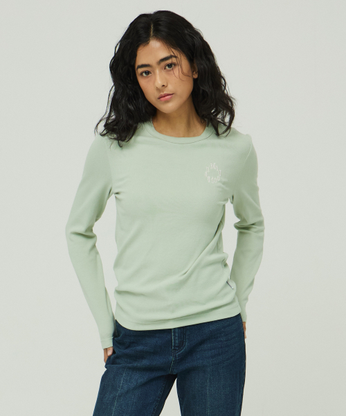 MAGOODGAN(メックウッドガン)の「ルディア 3656 ソフトリブ ベーシック オリーブ 長袖Tシャツ(Tシャツ/カットソー・レディース・その他・SMALL/MEDIUM)」の4枚目の写真