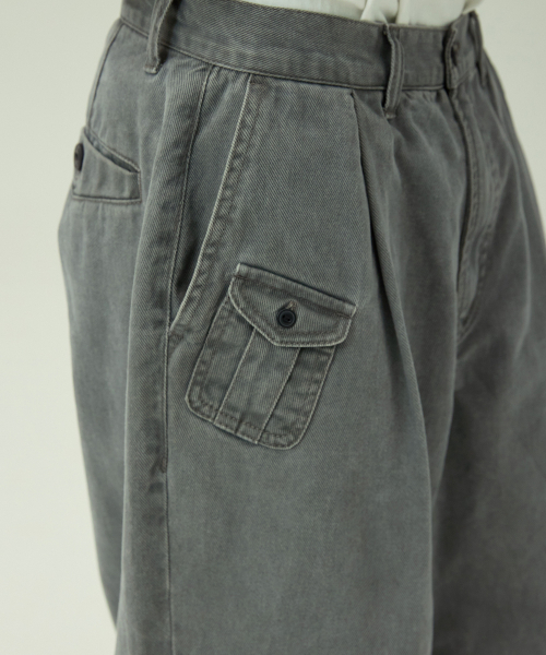 MAGOODGAN(メックウッドガン)の「カールン4217 ウォッシュドバルーンワイドフィットグレー チノパンツ(その他パンツ・レディース・その他・SMALL/MEDIUM/LARGE/X-LARGE)」の3枚目の写真