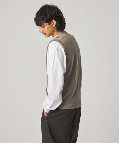 Steven Alan(スティーブンアラン)の「<Steven Alan> フェード ニット ベスト(ニット/セーター・メンズ・ブラック/オリーブ・S/M/L/XL)」の5枚目の写真