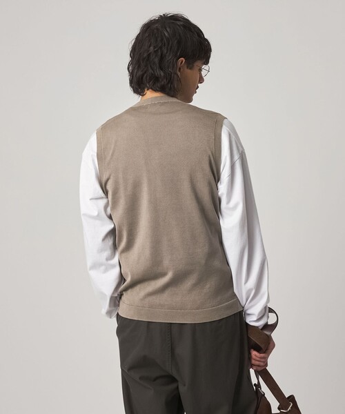 Steven Alan(スティーブンアラン)の「<Steven Alan> フェード ニット ベスト(ニット/セーター・メンズ・ブラック/オリーブ・S/M/L/XL)」の6枚目の写真