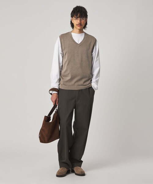 Steven Alan(スティーブンアラン)の「<Steven Alan> フェード ニット ベスト(ニット/セーター・メンズ・ブラック/オリーブ・S/M/L/XL)」の7枚目の写真