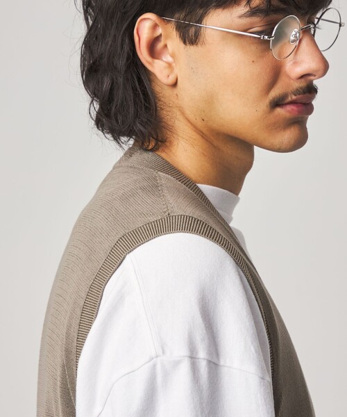 Steven Alan(スティーブンアラン)の「<Steven Alan> フェード ニット ベスト(ニット/セーター・メンズ・ブラック/オリーブ・S/M/L/XL)」の8枚目の写真