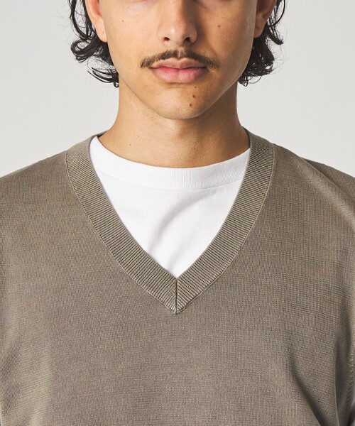 Steven Alan(スティーブンアラン)の「<Steven Alan> フェード ニット ベスト(ニット/セーター・メンズ・ブラック/オリーブ・S/M/L/XL)」の18枚目の写真