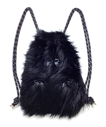 OTHER-worldly（アザーワールドリー）の「Ribbon Gym Sack [Black Fur]（バックパック/リュック）」