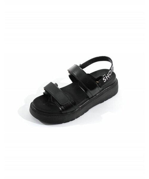 SHOEHI(シューハイ)の「ベルーガツーストラップベルクロサンダル S0523(2カラー)(サンダル・レディース・ブラック/アイボリー・23cm/23.5cm/24cm/24.5cm/25cm/22.5cm)」の7枚目の写真