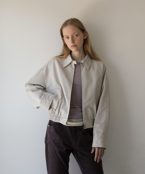 ANOTHER OFFICE WOMEN(アナザー オフィス ウーマン)の「w. Bold Harrington Jacket (Soy)(その他アウター・レディース・その他・FREE)」の2枚目の写真
