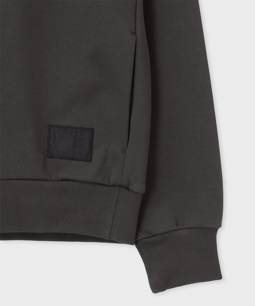 Paul Smith(ポールスミス)の「"Cropped Logo" ダンボールニット パーカ / 163512 072YET(パーカー・メンズ・ブラック/ライトベージュ/ダークグレー・MEDIUM/XX-LARGE/X-LARGE/LARGE)」の4枚目の写真