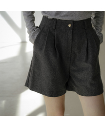 Wool blend two-tuck short [KNFW04PT02]_[2color]