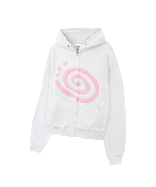AMOU（アモウ）の「Molly Hoodie Zip-Up WHITE MELANGE（パーカー・レディース・その他・1/2）」の10枚目の写真