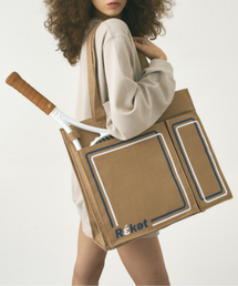 VLOT（ブロット）の「スクエアラケットエコバッグ[ブラウン]（スポーツグッズ）」