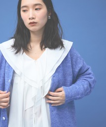 Kappa（カッパ）の「≪Kappa×and ST ウェルネスクラブ≫ロゴ刺繍Ｖネックカーディガン (ユニセックス)（カーディガン/ボレロ）」