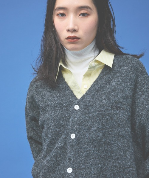 Kappa(カッパ)の「≪Kappa×and ST ウェルネスクラブ≫ロゴ刺繍Vネックカーディガン (ユニセックス)(カーディガン/ボレロ・レディース・ミント/ブラック/グレー/ブルー・LARGE/SMALL/MEDIUM)」の12枚目の写真