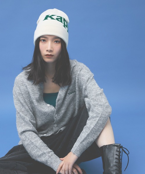 Kappa(カッパ)の「≪Kappa×and ST ウェルネスクラブ≫ロゴ刺繍Vネックカーディガン (ユニセックス)(カーディガン/ボレロ・レディース・ミント/ブラック/グレー/ブルー・LARGE/SMALL/MEDIUM)」の16枚目の写真